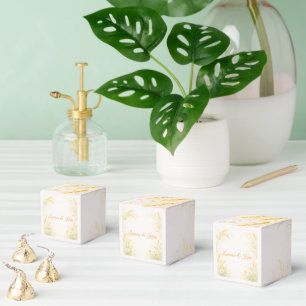 Elegant Botanical Wedding Invitation Favour Box