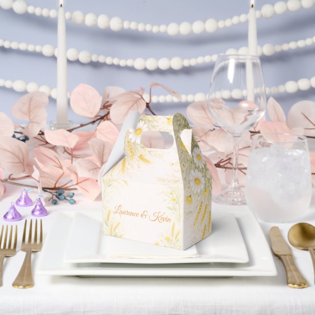 Elegant Botanical Wedding Invitation Favour Box (Wedding)
