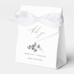 Elegant Botanical Wedding Thank You Favour Box