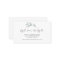 Elegant Botanical Wedding Website Insert card