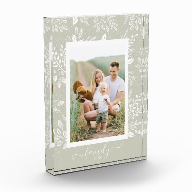Elegant Botanicals Photo Block (Left)