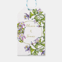 Elegant bouquet of watercolor columbines