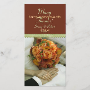 Elegant Bouquet Thank You Card