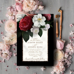 Elegant Bouquet Wedding Invitation Template