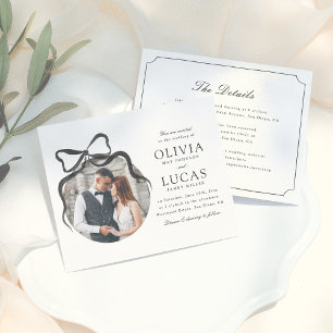 Elegant Bow All-In-One Formal Budget Photo Wedding