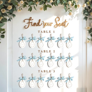 Elegant Bow Guest Name Wedding Seating Keepsake Metal Tree Decoration