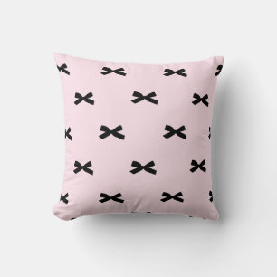 Elegant Bow-Patterned Decorative Throw Pillows