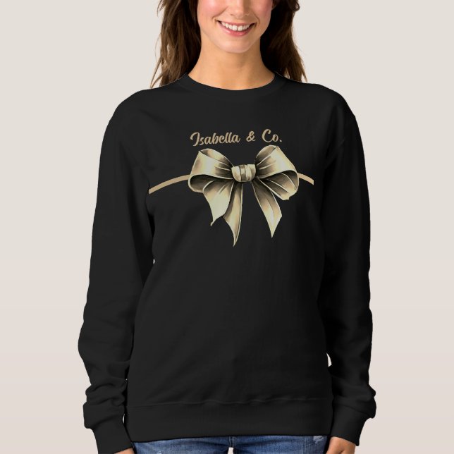Elegant Bow Sweatshirt (Front)