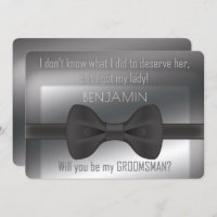 Elegant Bowtie Will You Be My Groomsman