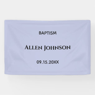 Elegant boy baptism banner