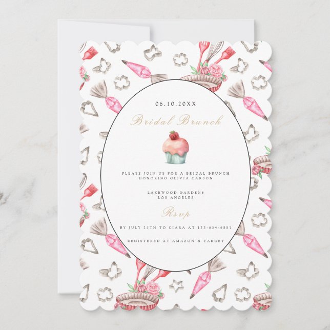 Elegant Bridal Brunch Bridal Shower Invitation (Front)