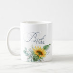 Elegant Bridal Party Sunflower Eucalyptus Floral Coffee Mug<br><div class="desc">Elegant Bridal Party Sunflower Eucalyptus Floral Coffee Mug
Every bridal party needs coffee! Treat your tribe to this elegant,  rustic sunflower mug and make them feel extra special.


artwork/graphics by ReachDreams.etsy.com</div>