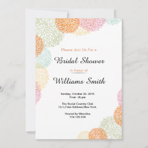 Elegant bridal shower invitation