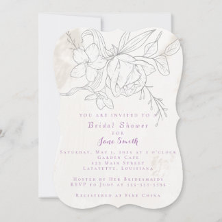 Elegant Bridal Shower Invitation