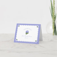 Elegant Bridal Shower Lavender Blue Hydrangea Chic