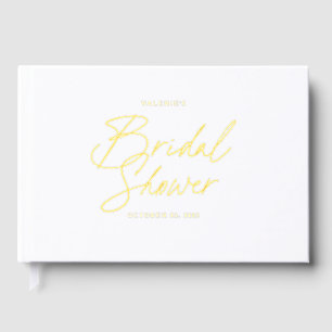 Elegant Bridal Shower Photo Guest Book