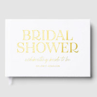 Elegant Bridal Shower Photo Guest Book