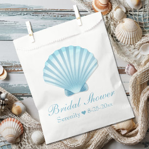 Elegant Bridal Shower Seashell Nautical Beach Favour Bag