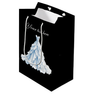 Elegant Bridal shower wedding gown customisable Medium Gift Bag
