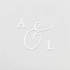 Elegant Bride and Groom Initials Monogram Wedding