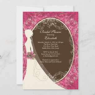Elegant Bride Bridal Shower Invitations