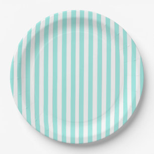 Elegant Bride & Co. Bridal Shower Teal Paper Plate