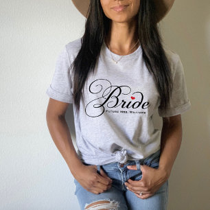 Elegant Bride Future Mrs Grey Womens T-Shirt