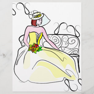 Elegant Bride Scrapbook Paper