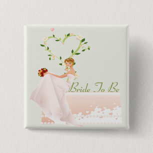 Elegant Bride To Be Button