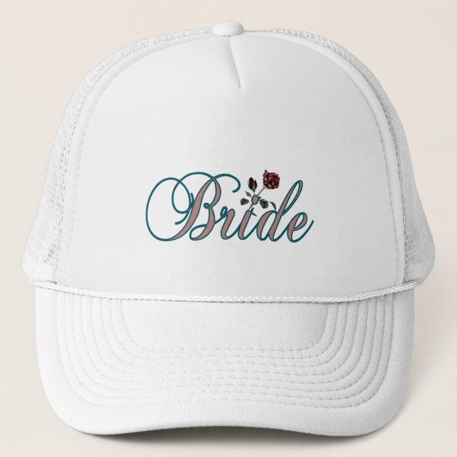 Elegant Bride Trucker Hat (Front)
