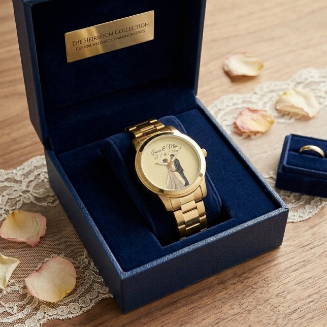 Elegant Bride Wedding Gift Custom Keepsake Watch (Creator Uploaded)