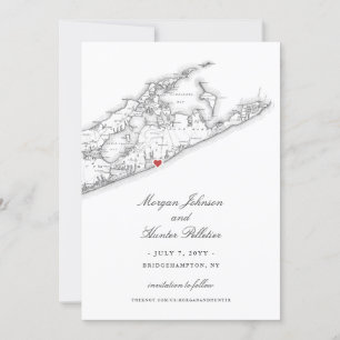 Elegant Bridgehampton Tennis & Surf Club Wedding Save The Date