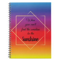 elegant bright colourful sunset with quote