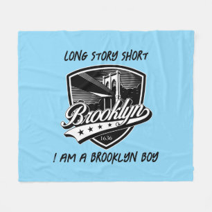 Elegant Brooklyn Logo Design Fleece Blanket
