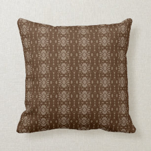 Elegant Brown and Beige Cushion