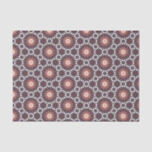 Elegant Brown and Black Modern Geometric Pattern  Tissue Paper