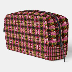 Elegant Brown And Black Symmetria Dopp Kit