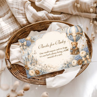 Elegant Brown And Blue Bear Books for Baby