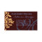 Elegant Brown Blue and Gold damask Name Cards