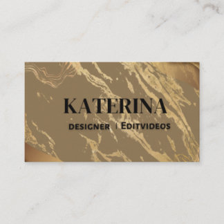 Elegant Brown Business Card | Professional & Minim