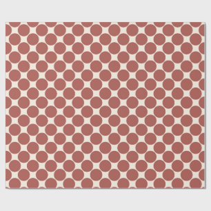 Elegant Brown Circles Gift Wrap Paper