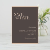Elegant Brown Classy Old Money Wedding