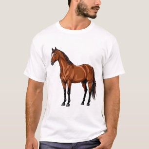 Elegant Brown Horse T-Shirt