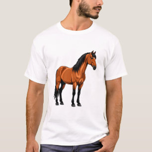Elegant Brown Horse T-Shirt
