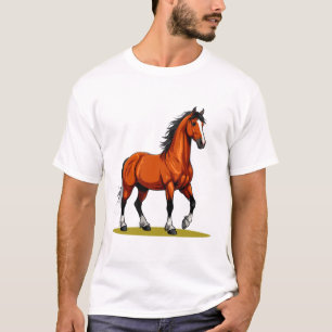 Elegant Brown Horse T-Shirt