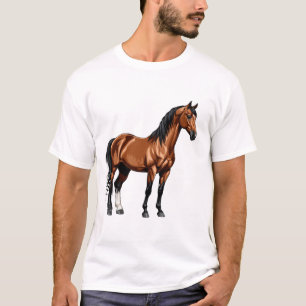 Elegant Brown Horse T-Shirt