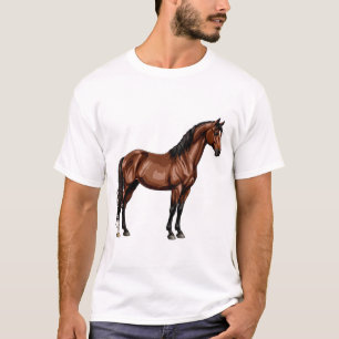 Elegant Brown Horse T-Shirt