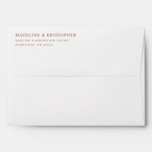 Elegant Brown Minimalist Typographic Envelope