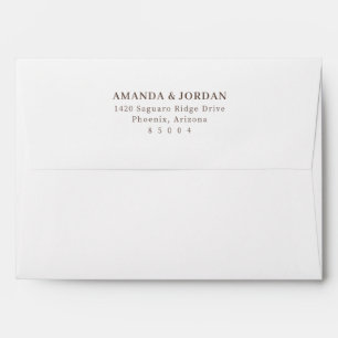 Elegant Brown Minimalist Typographic Envelope