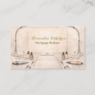 Elegant Brows PMU Artist Business Card